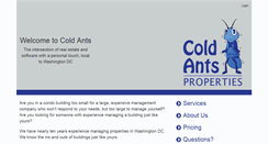 Desktop Screenshot of coldants.com